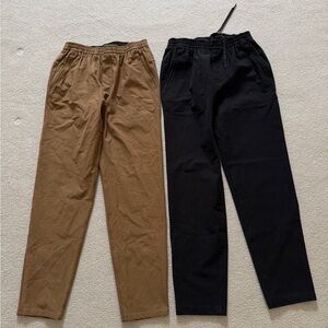 2 for $79 lululemon athletica Men's Black and Tan Joggers